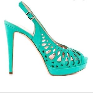 BCBGeneration Duncan Peep Toe Slingback Sz 9M